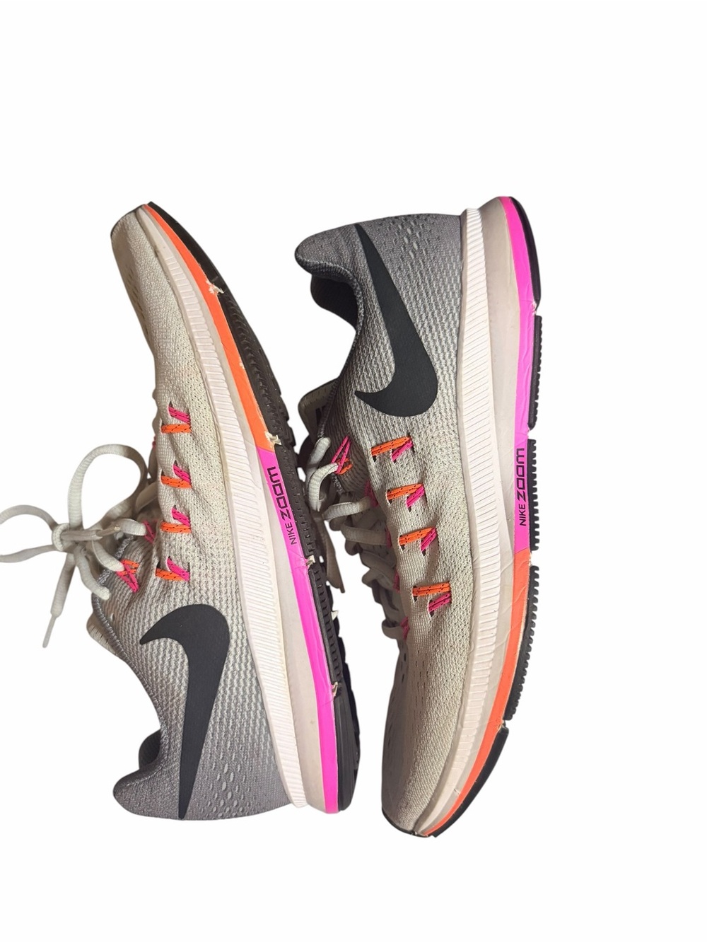 Nike Air Zoom Pegasus 33 Women’s 9.5 Grey Pink Running Shoes 831356-006 - Picture 9 of 9